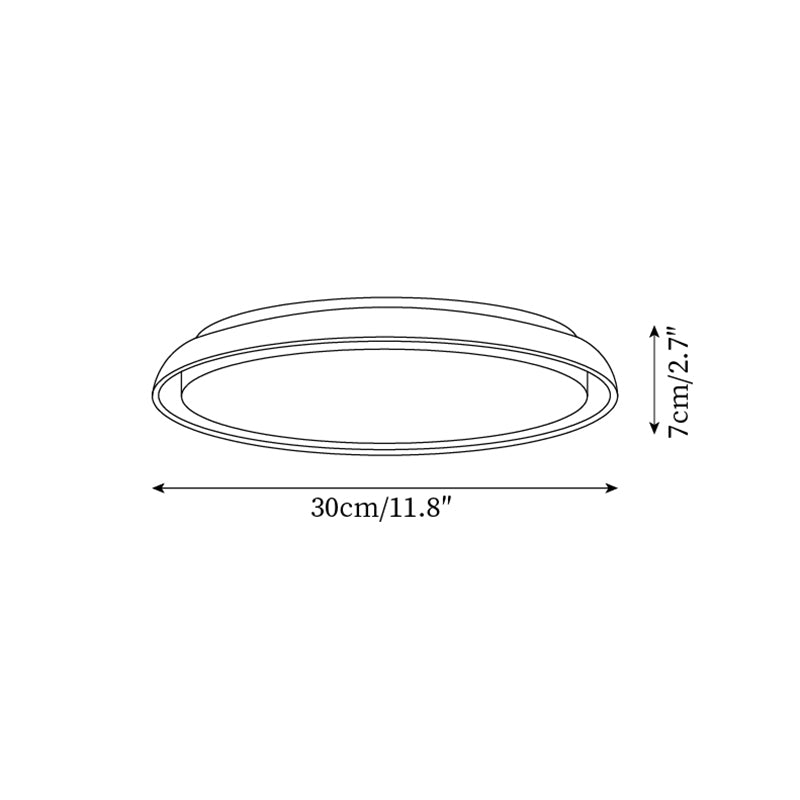Halo Plafonnier Rond Minimaliste en Travertin - Neutralighting