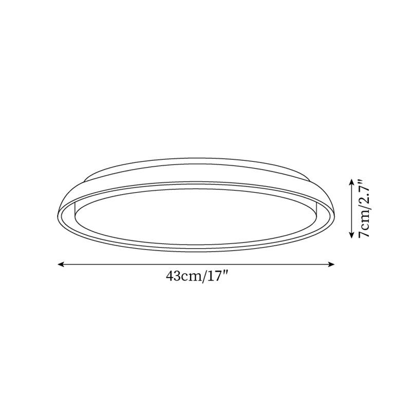 Halo Plafonnier Rond Minimaliste en Travertin - Neutralighting