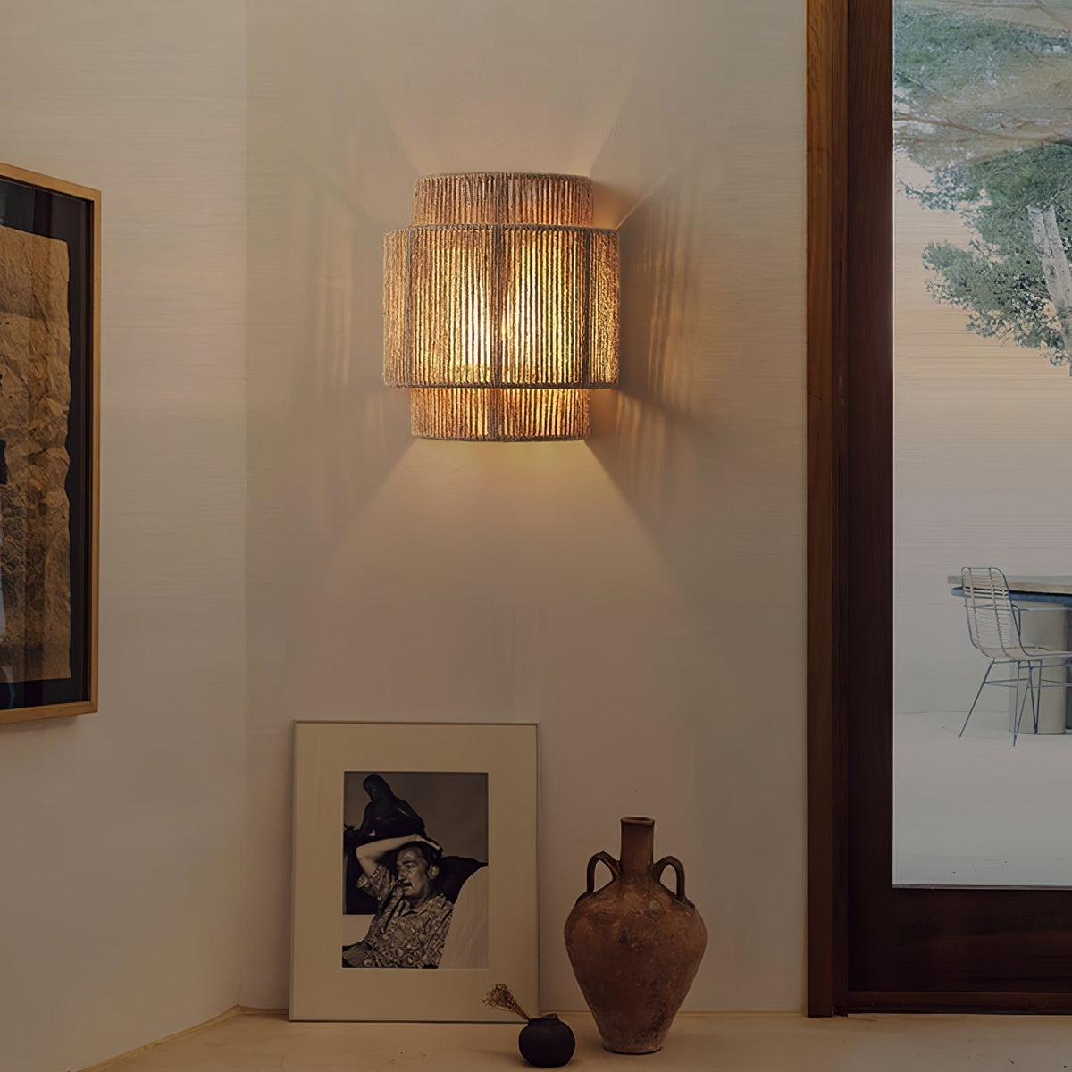 Lustra Applique Murale Tressé Rustique - Neutralighting