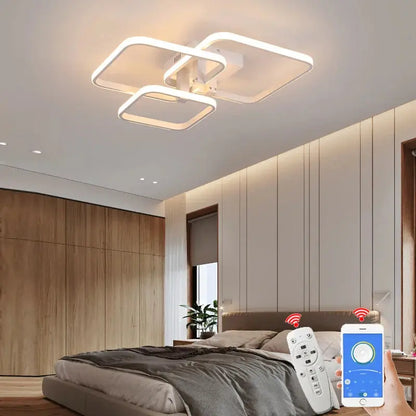 Plafonnier LED Carré Moderne - Maison Lumina