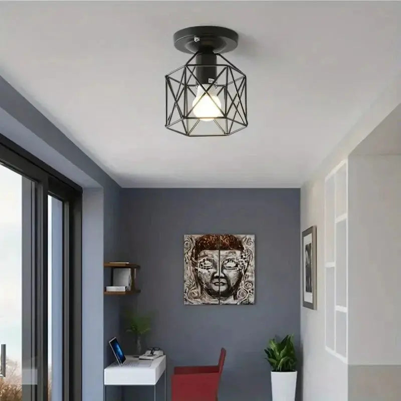 Plafonnier Doré Géométrique Chic - Maison Lumina