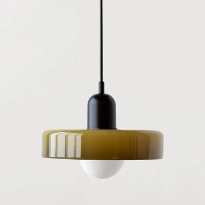 Lampe Suspendue en Verre Coloré - Maison Lumina