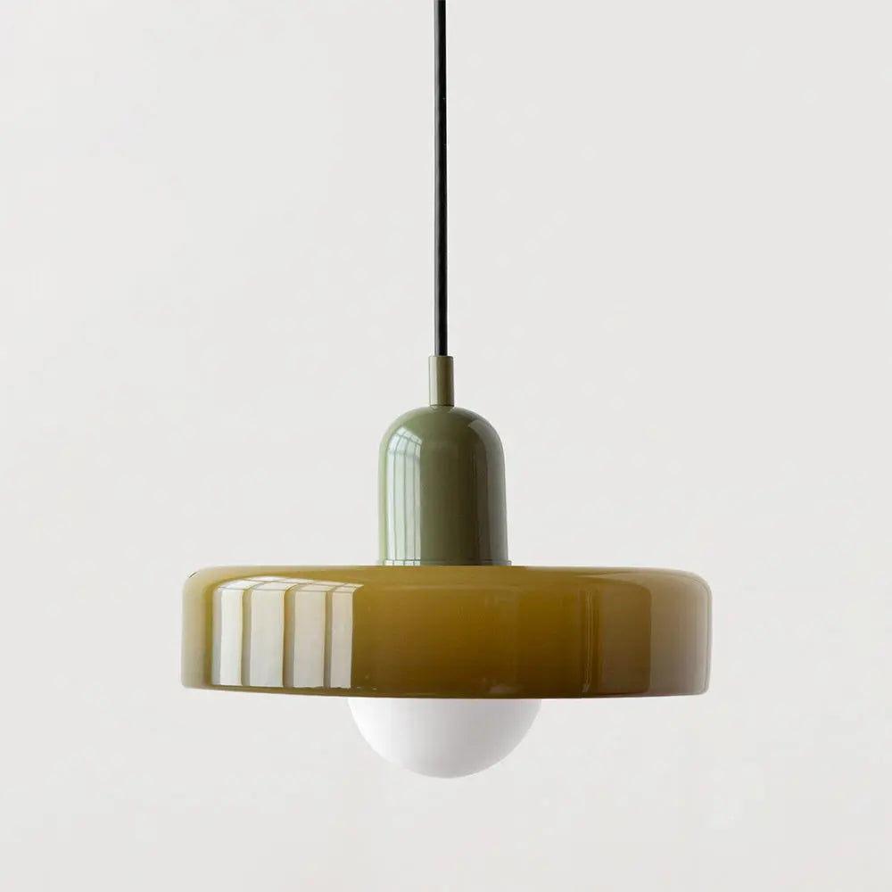 Lampe Suspendue en Verre Coloré - Maison Lumina