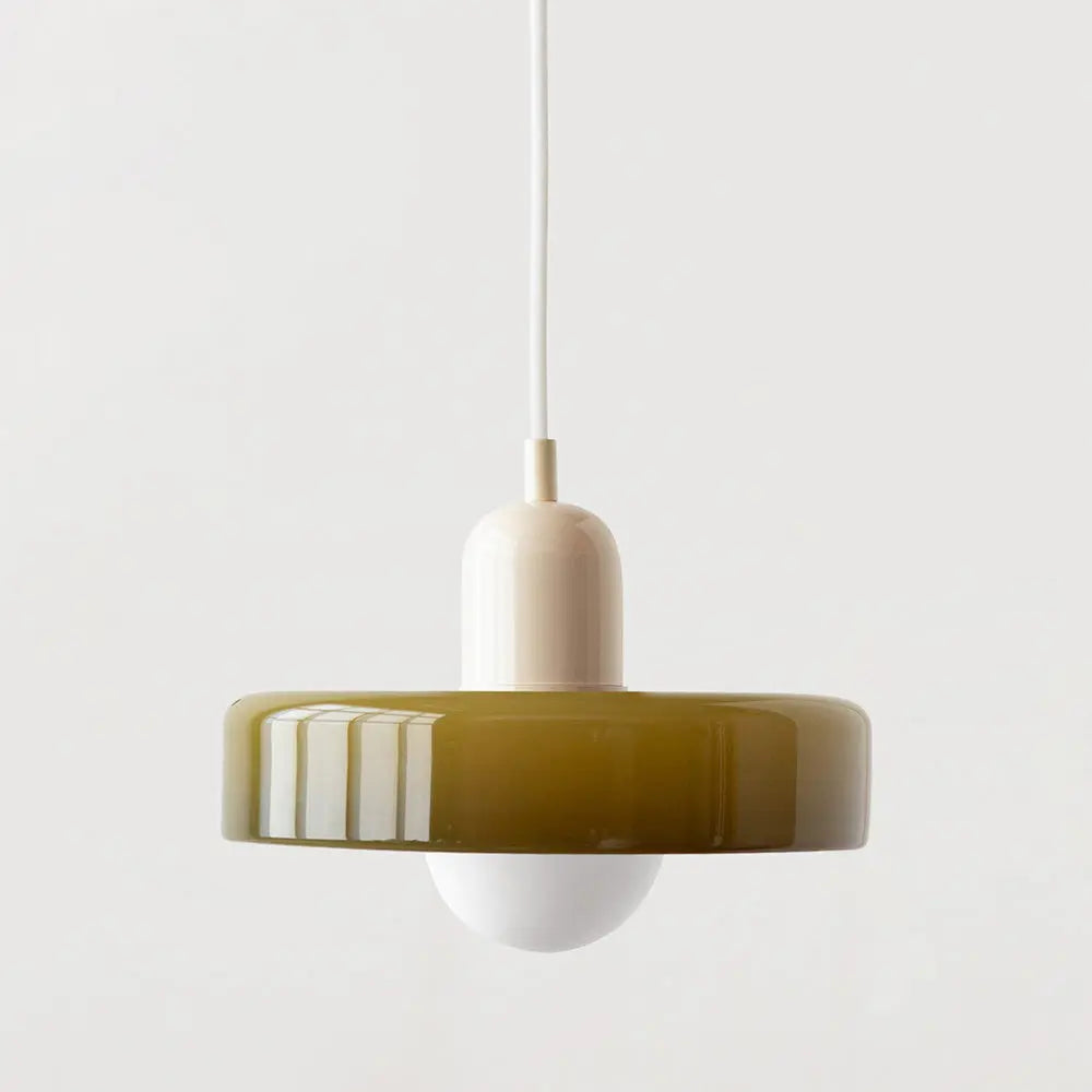 Lampe Suspendue en Verre Coloré - Maison Lumina