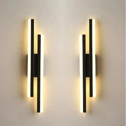 Applique LED Murale Noire Design - Maison Lumina