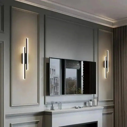 Applique LED Murale Noire Design - Maison Lumina