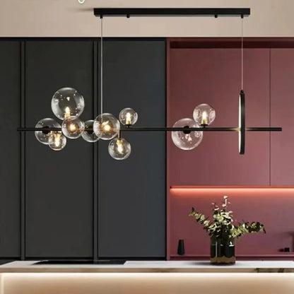 Suspension Moderne Avec Sphères en Verre - Maison Lumina