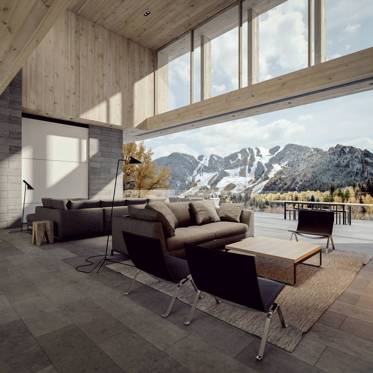 Lampadaire Lignes Graphiques - Maison Lumina