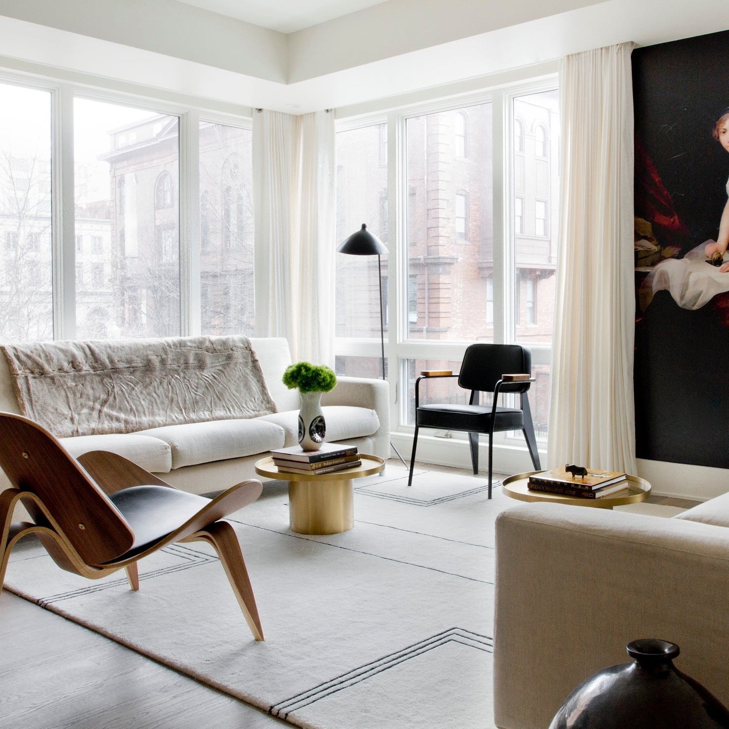 Lampadaire Lignes Graphiques - Maison Lumina