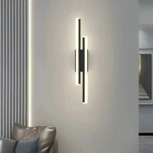Applique LED Murale Noire Design - Maison Lumina