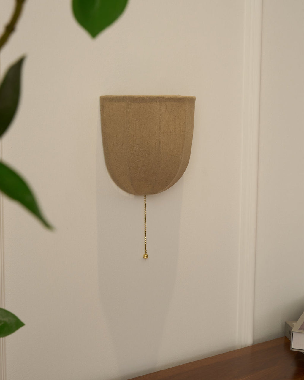 Griswold Applique Murale en Toile de Lin Naturel - Neutralighting