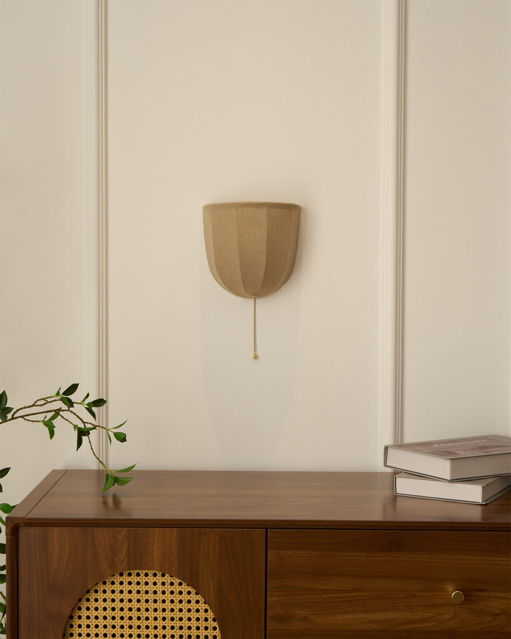 Griswold Applique Murale en Toile de Lin Naturel - Neutralighting