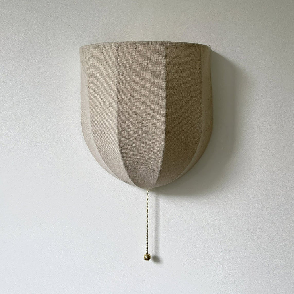 Griswold Applique Murale en Toile de Lin Naturel - Neutralighting