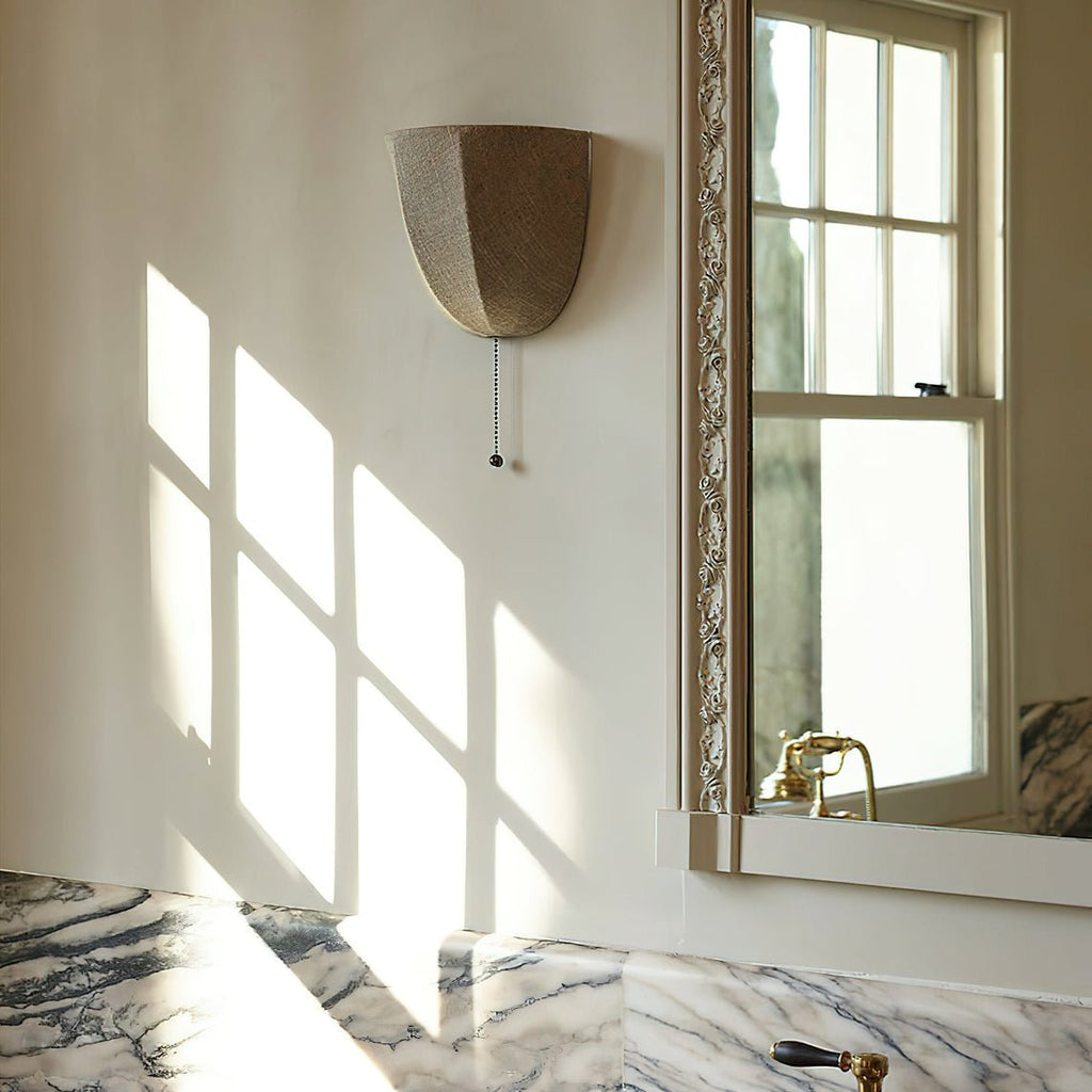 Griswold Applique Murale en Toile de Lin Naturel - Neutralighting