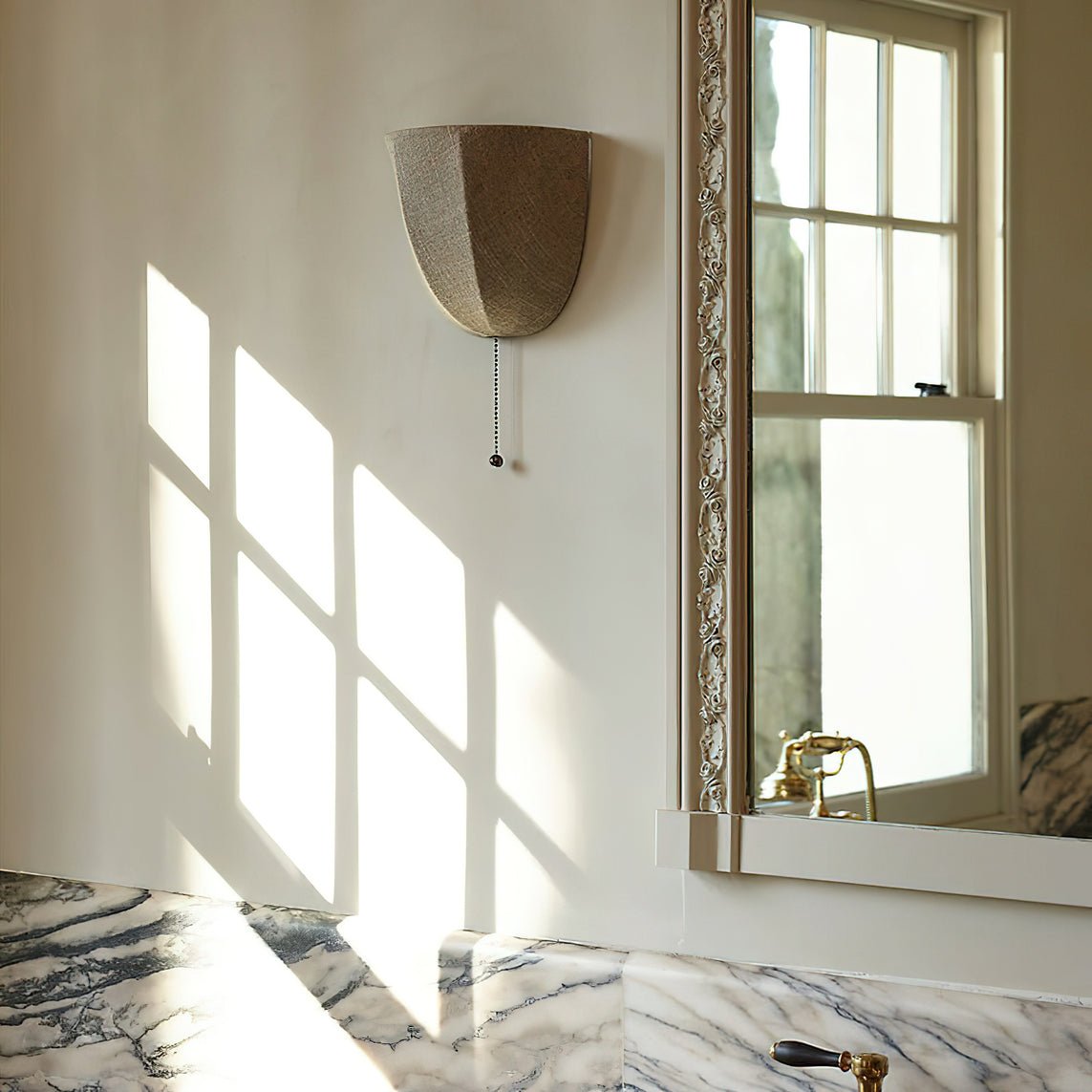 Griswold Applique Murale en Toile de Lin Naturel - Neutralighting