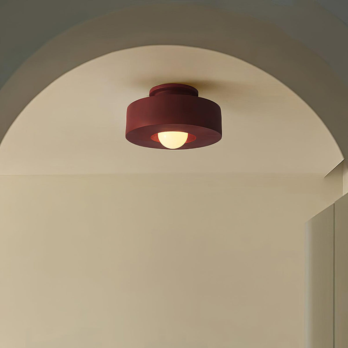 Lustra Plafonnier Simon Résine Cylindrique - Neutralighting