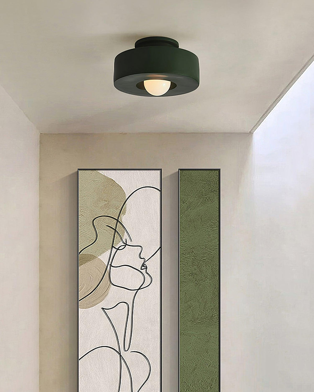 Lustra Plafonnier Simon Résine Cylindrique - Neutralighting
