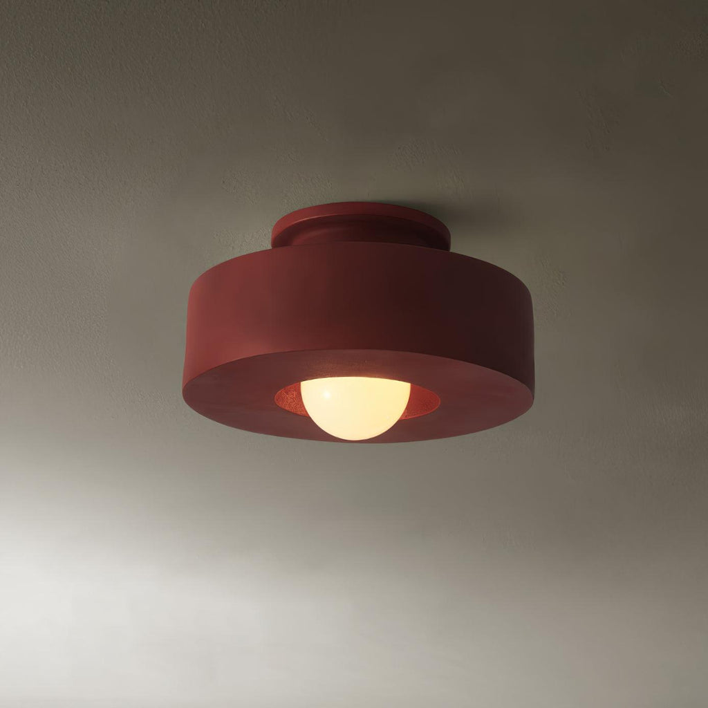 Lustra Plafonnier Simon Résine Cylindrique - Neutralighting