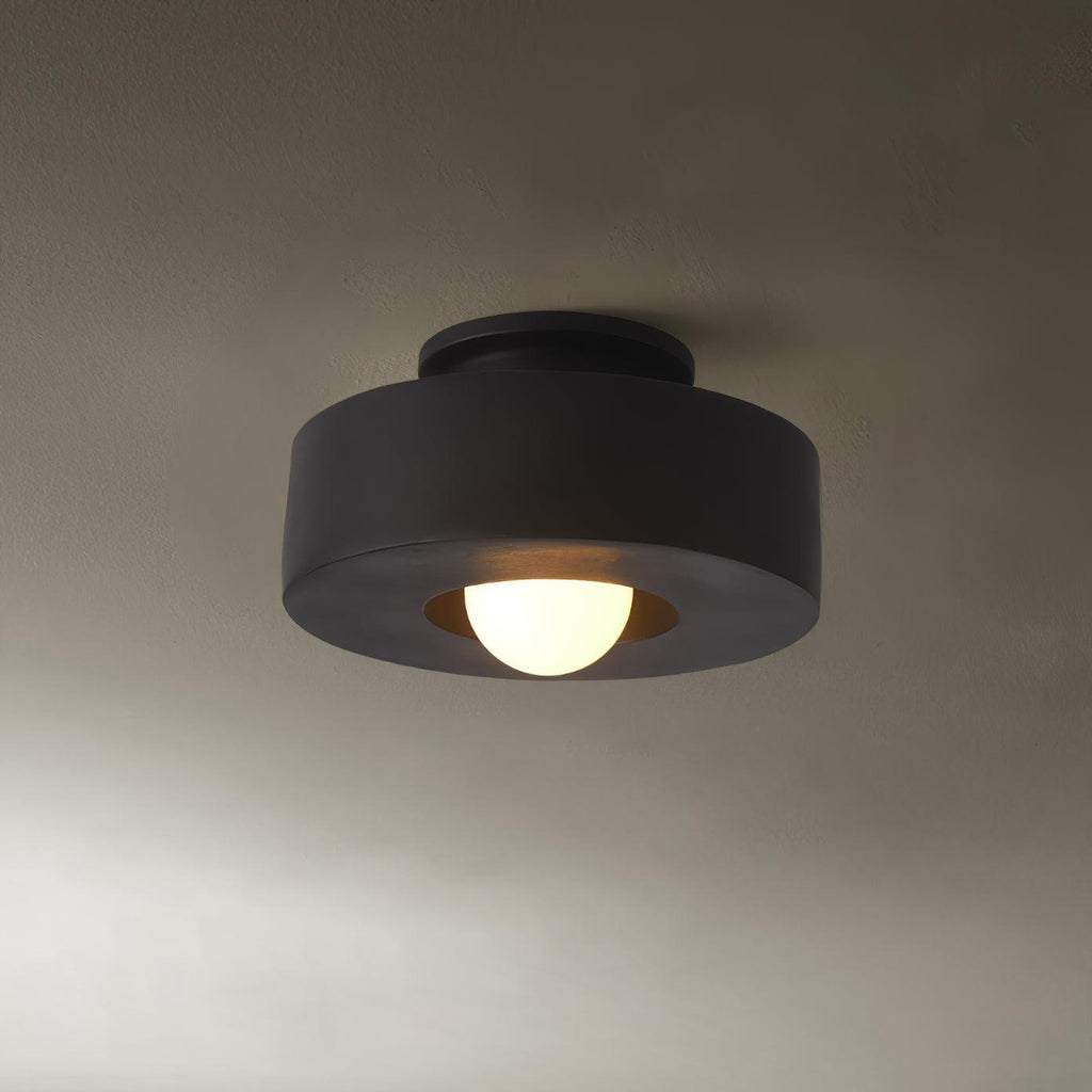 Lustra Plafonnier Simon Résine Cylindrique - Neutralighting