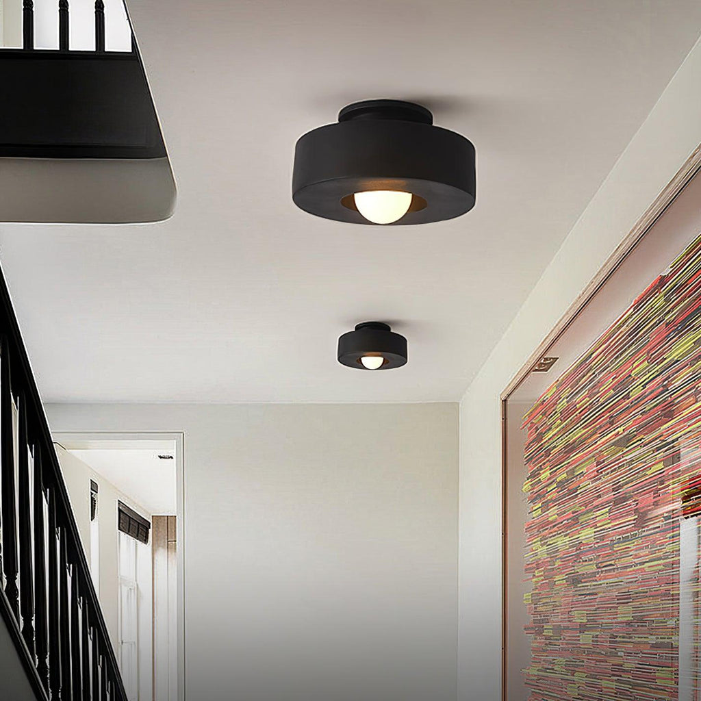 Lustra Plafonnier Simon Résine Cylindrique - Neutralighting