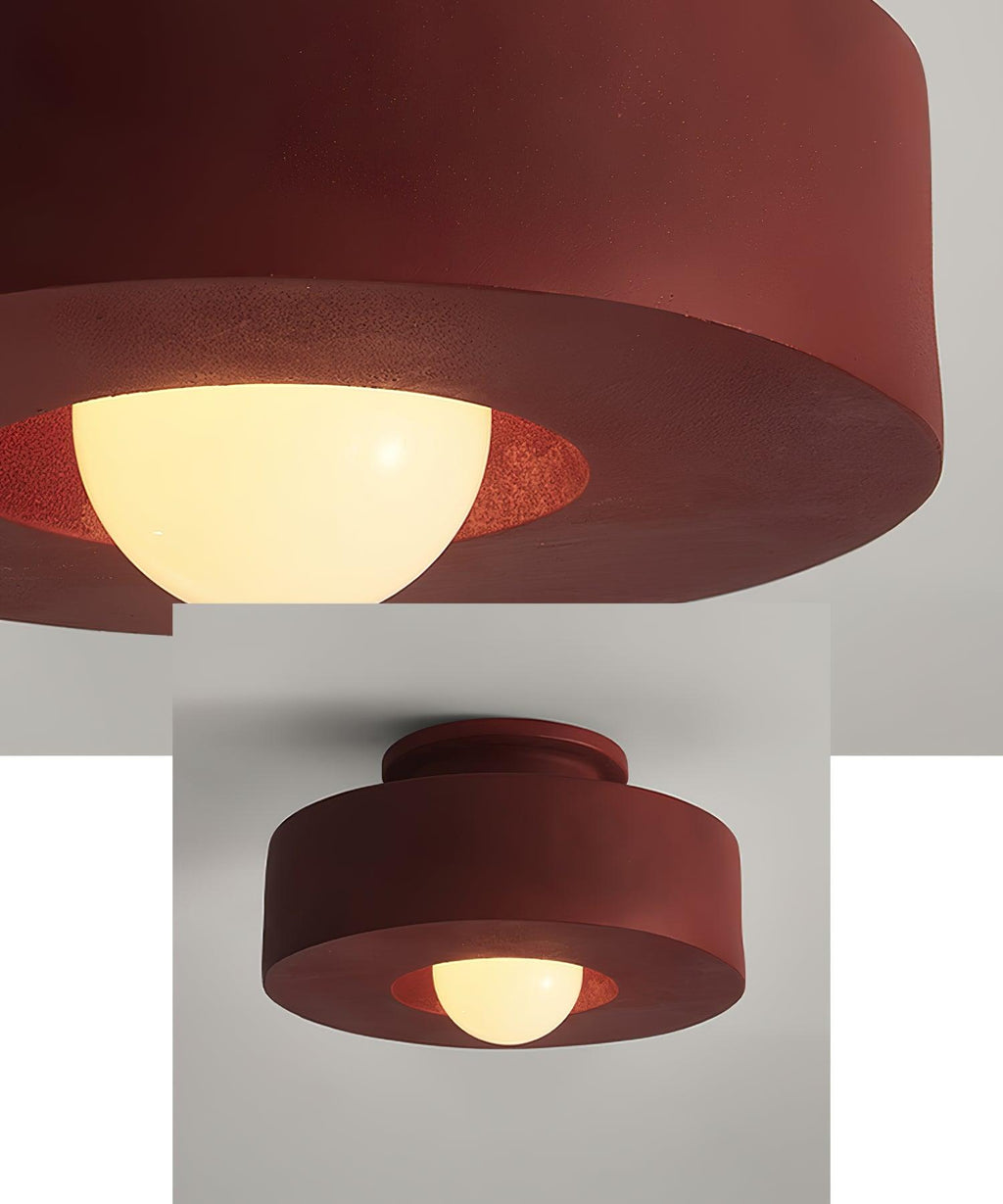 Lustra Plafonnier Simon Résine Cylindrique - Neutralighting