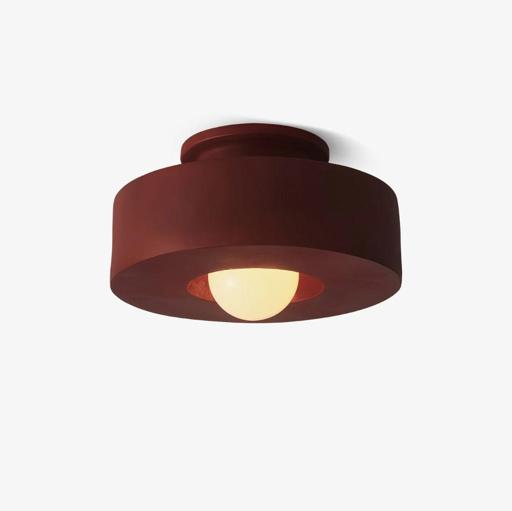 Lustra Plafonnier Simon Résine Cylindrique - Neutralighting