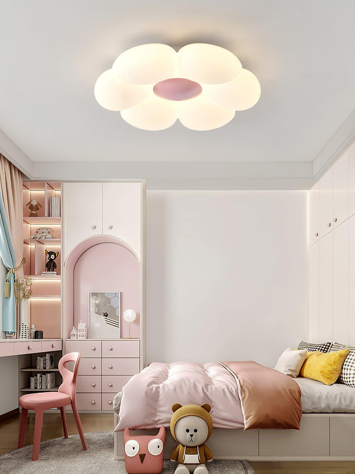 Solara Plafonnier Fleur à Six Pétales pour Chambre d'Enfant - Neutralighting