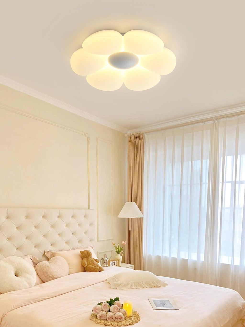 Solara Plafonnier Fleur à Six Pétales pour Chambre d'Enfant - Neutralighting