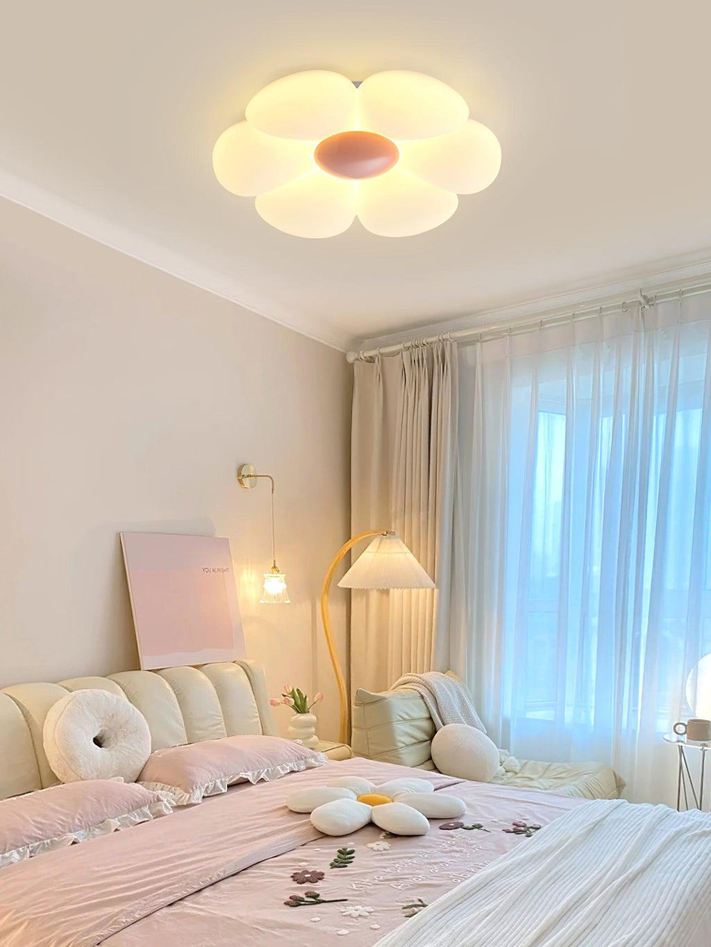 Solara Plafonnier Fleur à Six Pétales pour Chambre d'Enfant - Neutralighting