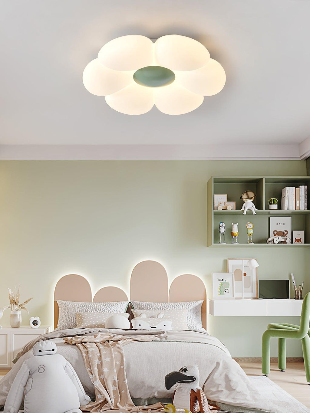 Solara Plafonnier Fleur à Six Pétales pour Chambre d'Enfant - Neutralighting