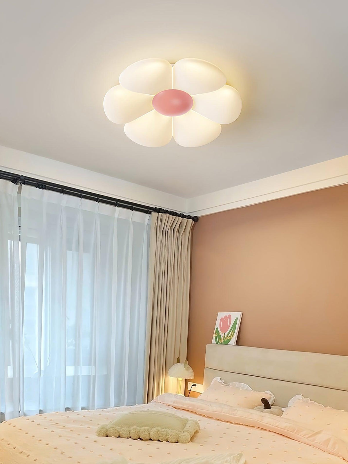 Solara Plafonnier Fleur à Six Pétales pour Chambre d'Enfant - Neutralighting