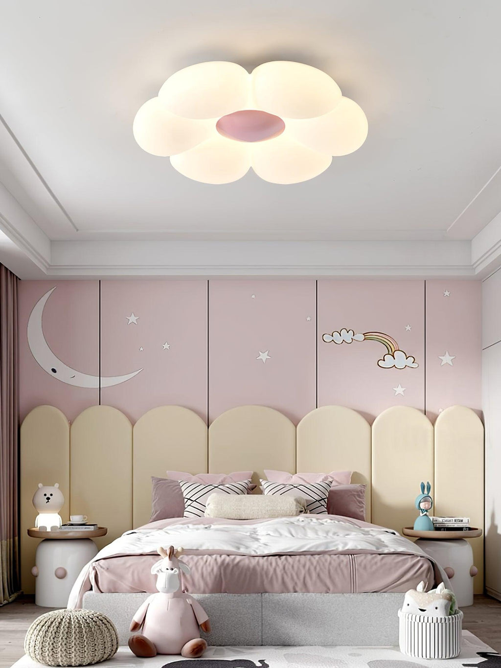 Solara Plafonnier Fleur à Six Pétales pour Chambre d'Enfant - Neutralighting