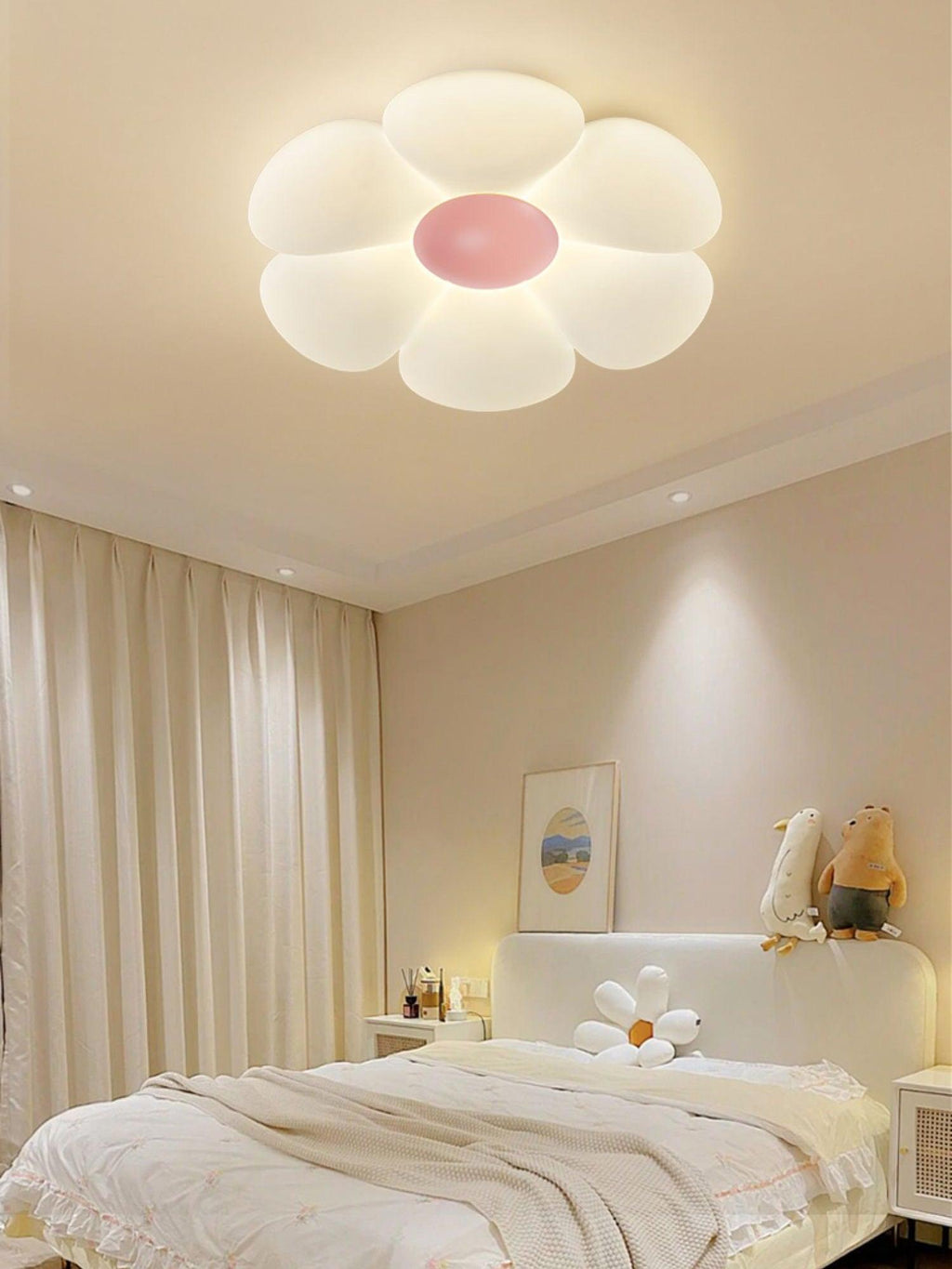 Solara Plafonnier Fleur à Six Pétales pour Chambre d'Enfant - Neutralighting