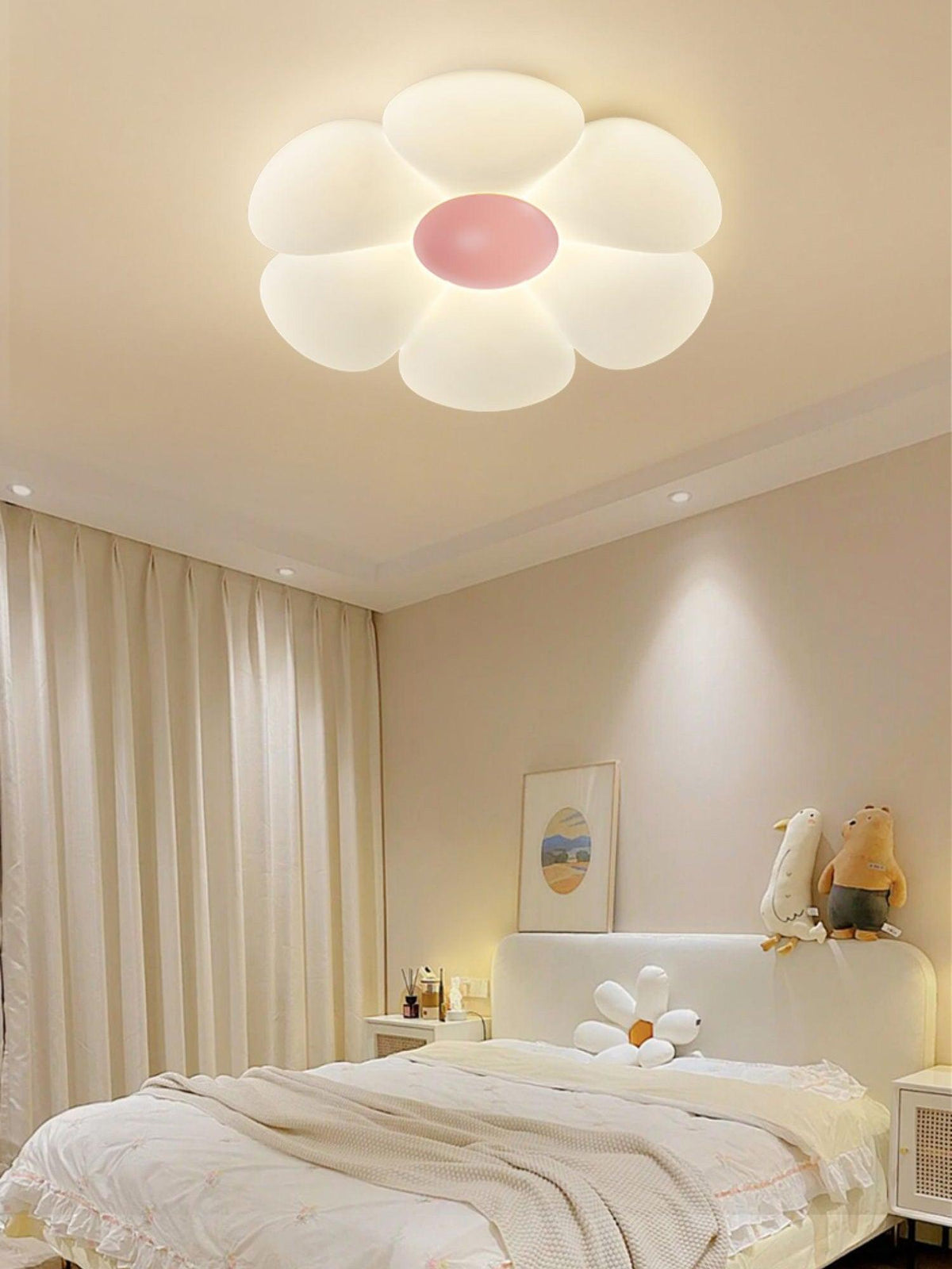 Solara Plafonnier Fleur à Six Pétales pour Chambre d'Enfant - Neutralighting