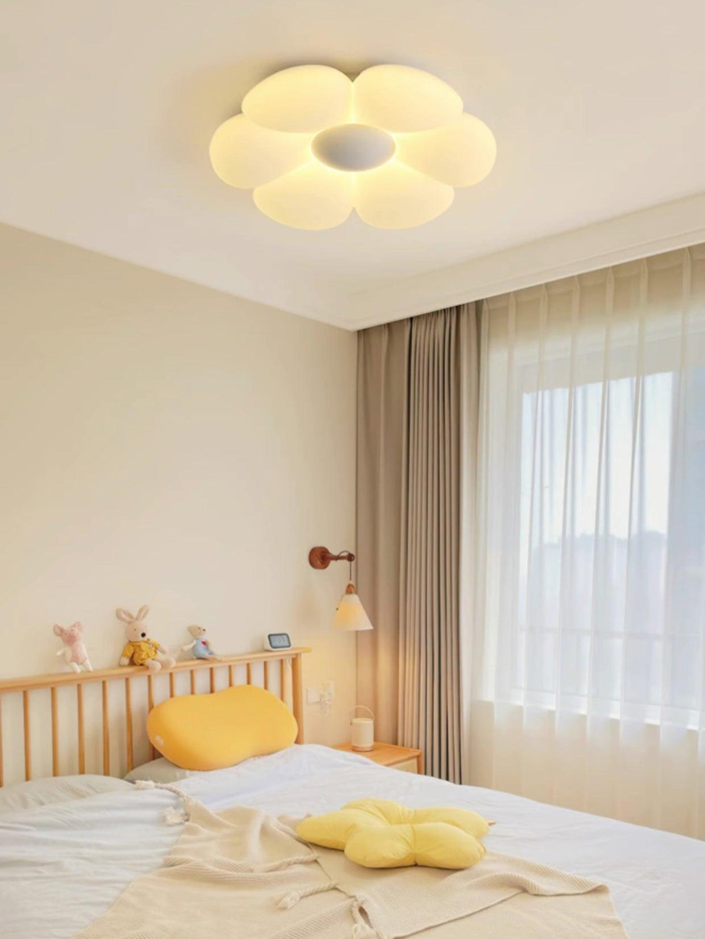 Solara Plafonnier Fleur à Six Pétales pour Chambre d'Enfant - Neutralighting