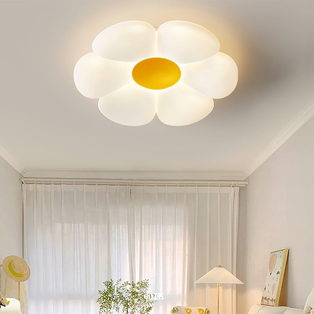 Solara Plafonnier Fleur à Six Pétales pour Chambre d'Enfant - Neutralighting