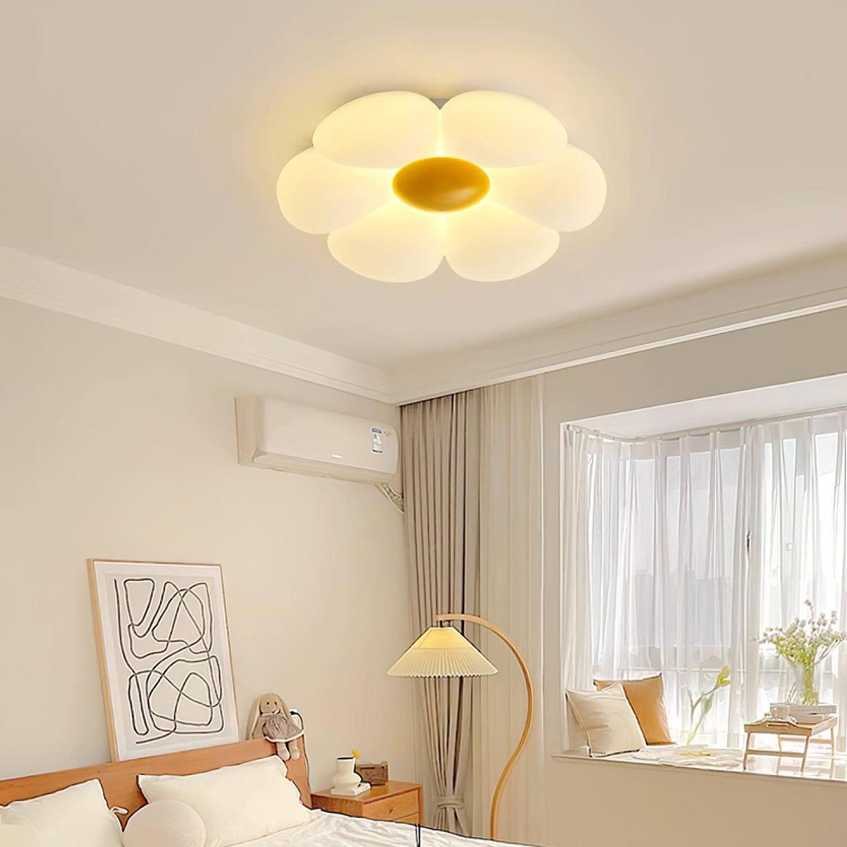Solara Plafonnier Fleur à Six Pétales pour Chambre d'Enfant - Neutralighting