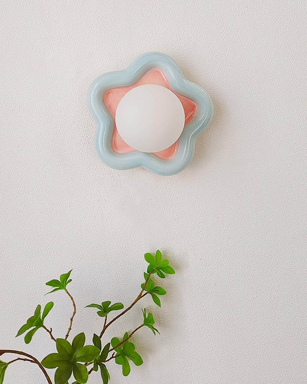 Petani Applique murale à fleurs roses et jaunes - Neutralighting