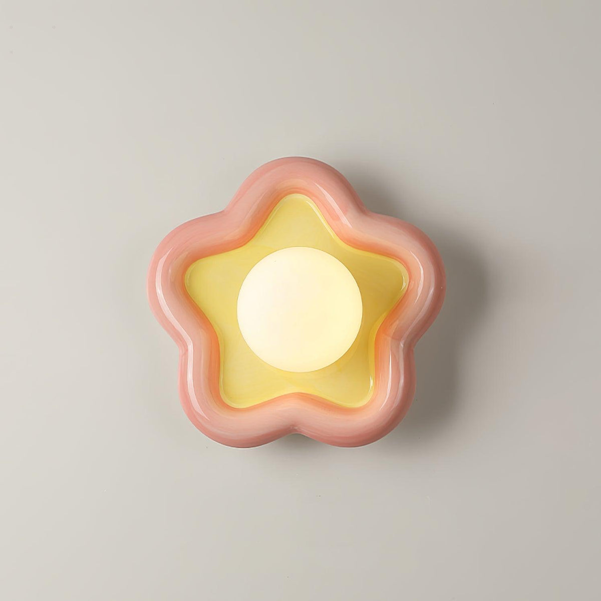 Petani Applique murale à fleurs roses et jaunes - Neutralighting