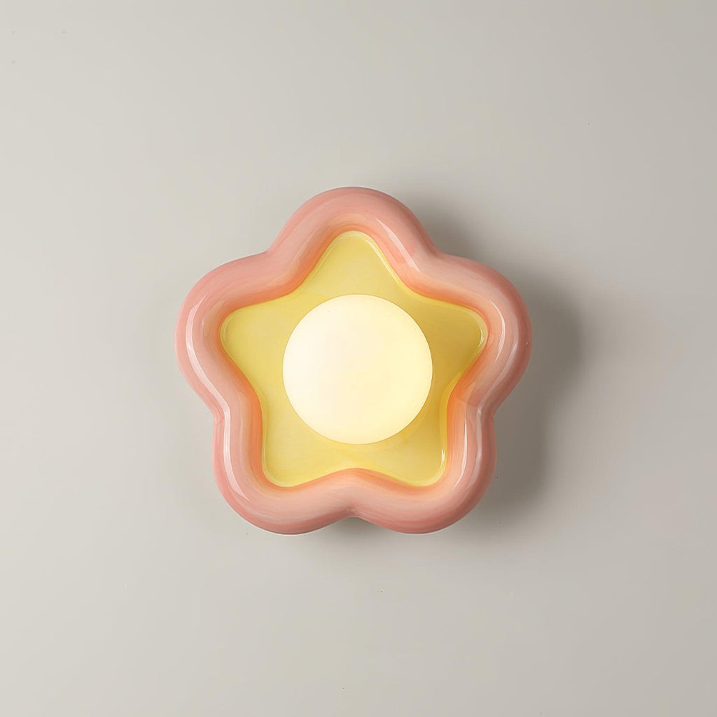 Petani Applique murale à fleurs roses et jaunes - Neutralighting