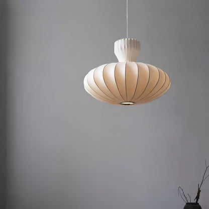 Suspension Design Ovale Blanche