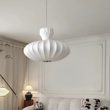 Suspension Design Ovale Blanche