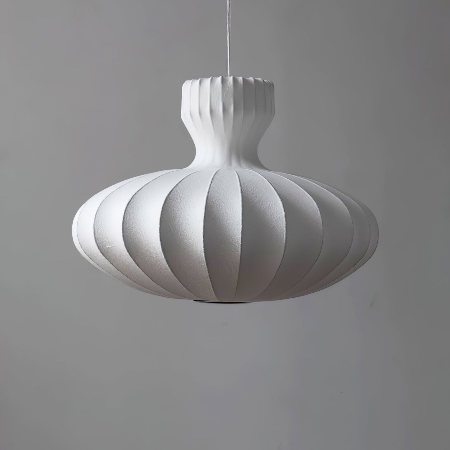 Suspension Design Ovale Blanche