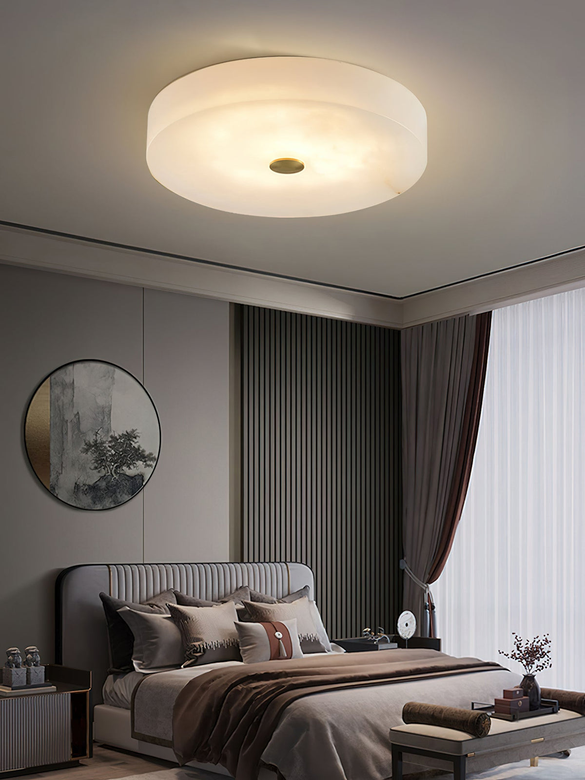 Unorir Moderne Minimaliste Albâtre Plafonnier - Neutralighting