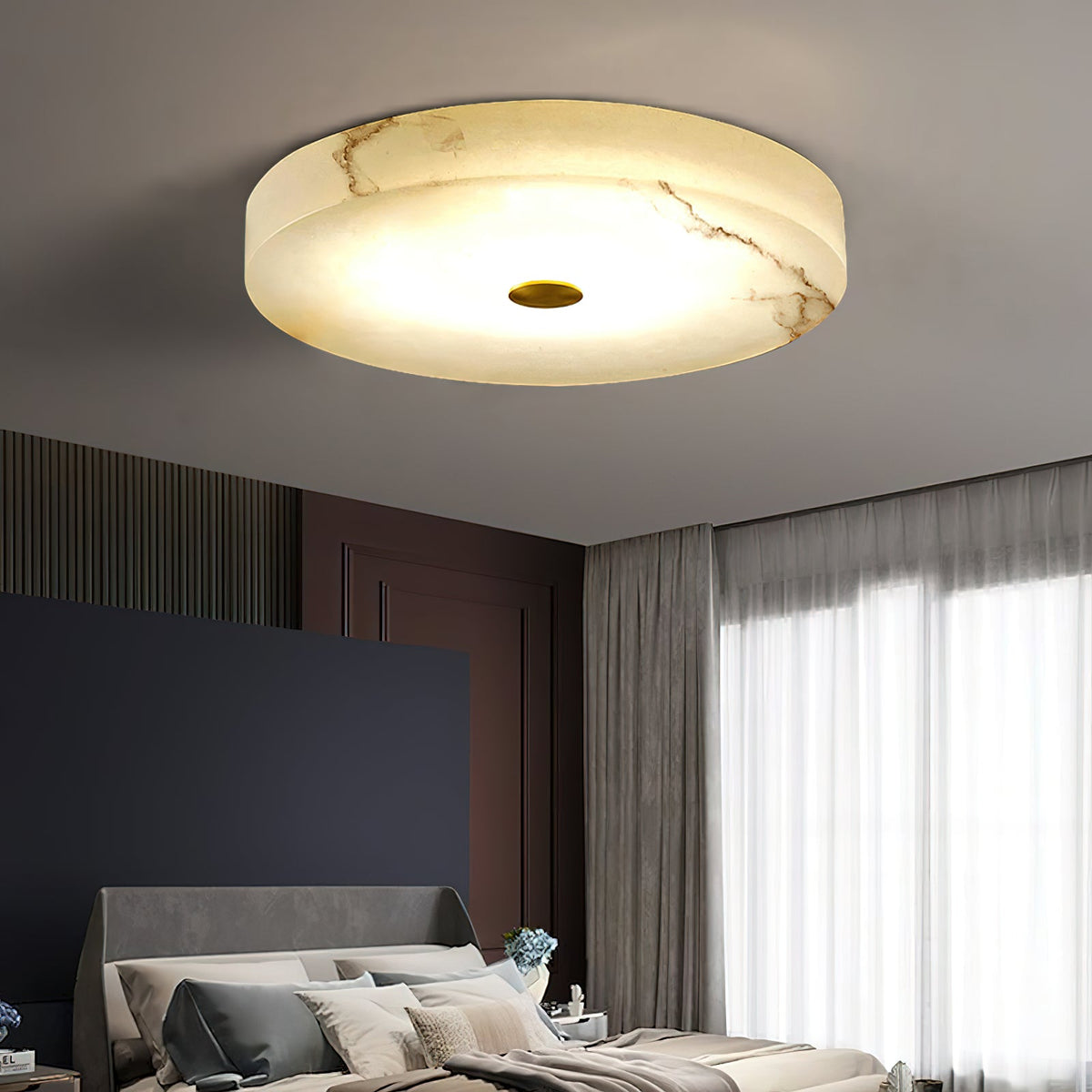 Unorir Moderne Minimaliste Albâtre Plafonnier - Neutralighting