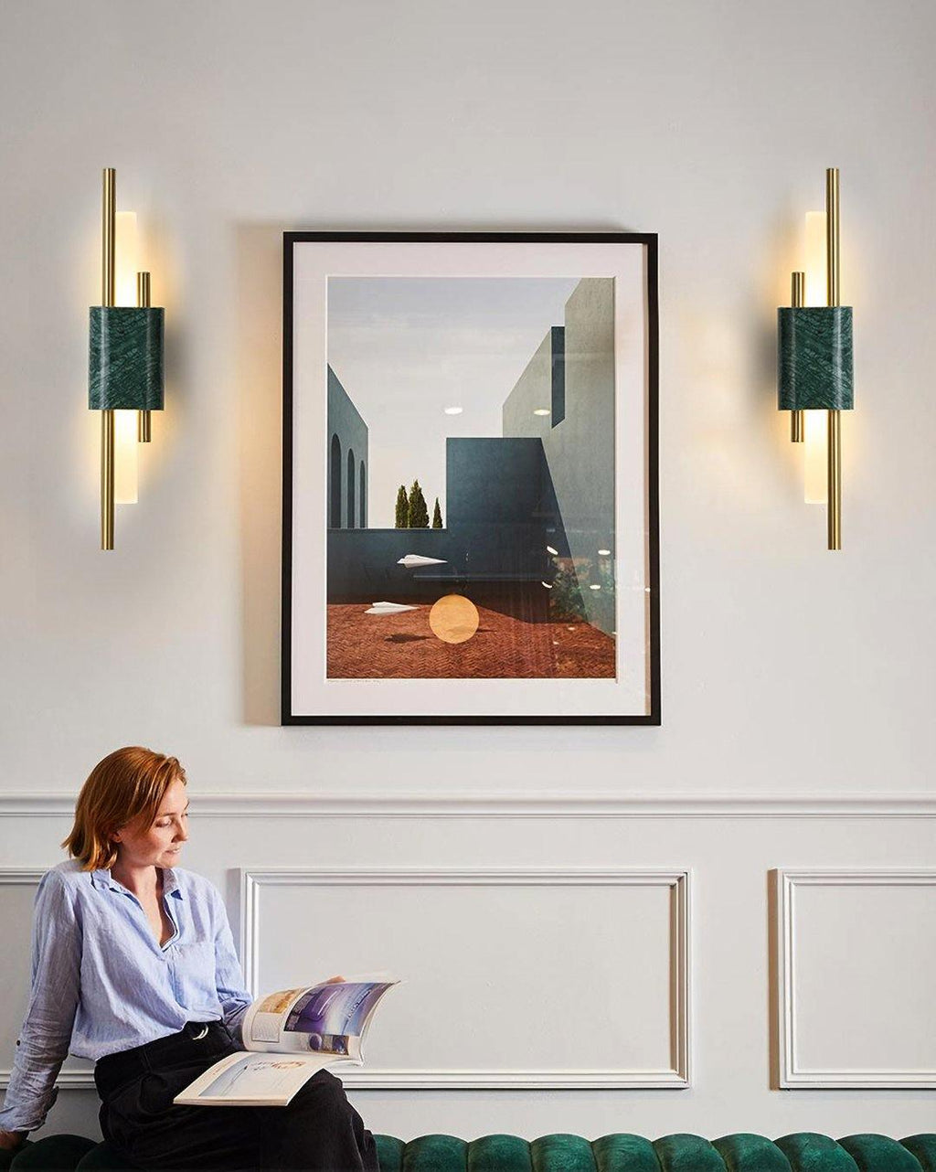 Mildred Lampe Murale en Marbre Art Nordique Premium - Neutralighting