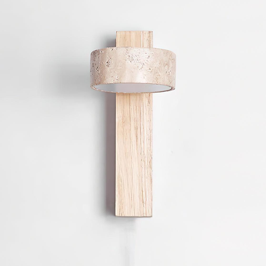 Jovan Applique Murale en Travertin & Bois - Neutralighting