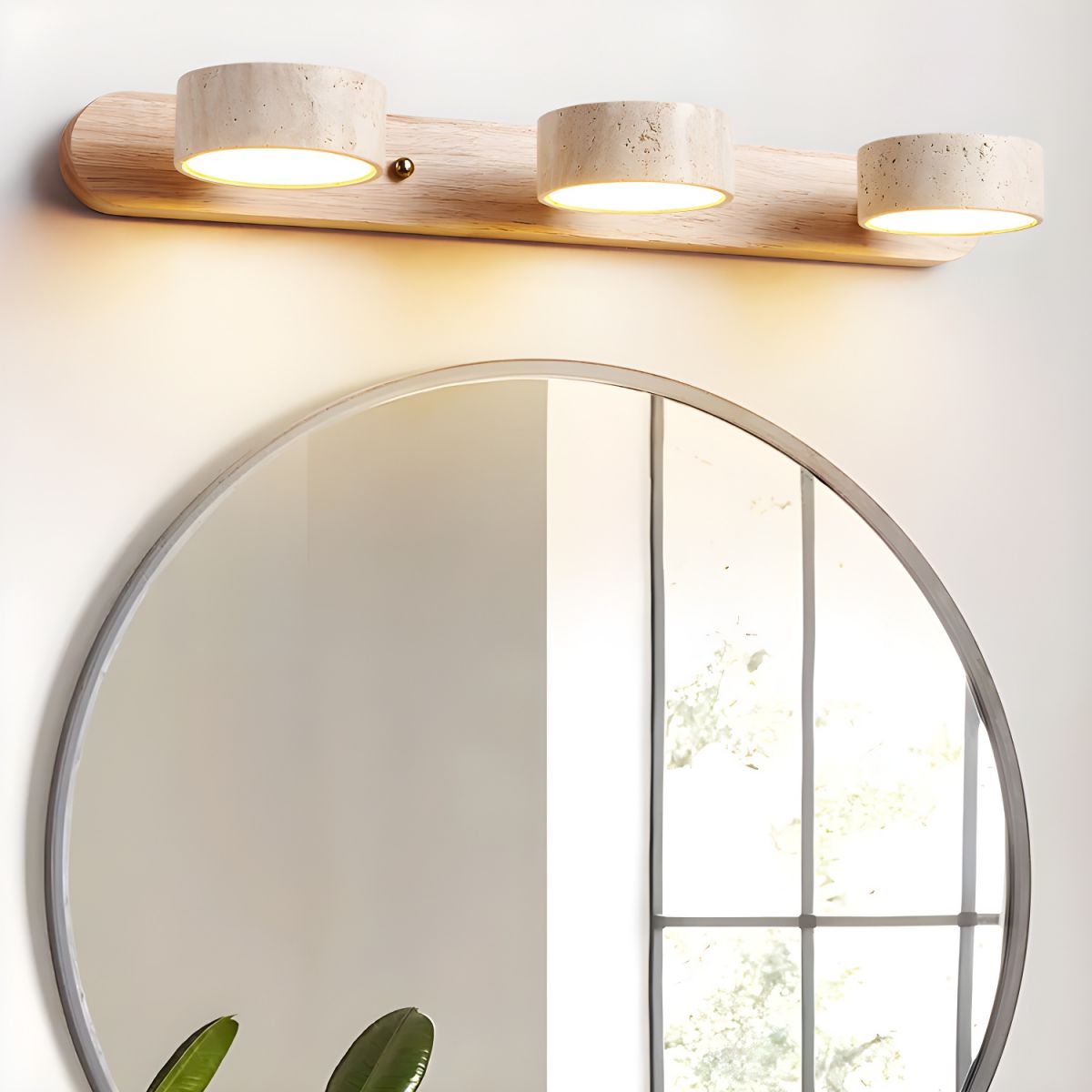 Tuelo Applique Murale Intérieure en Travertin Neutre - Neutralighting