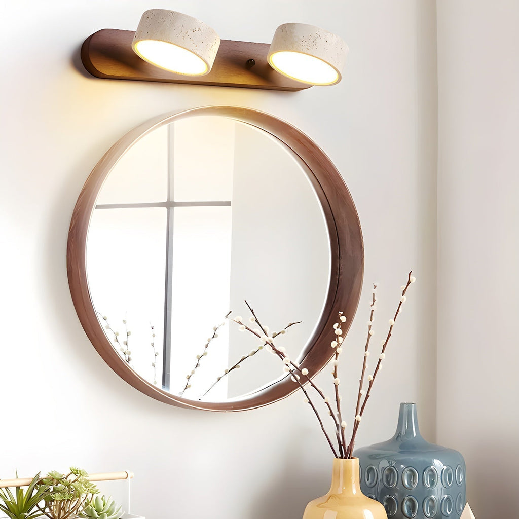 Tuelo Applique Murale Intérieure en Travertin Neutre - Neutralighting