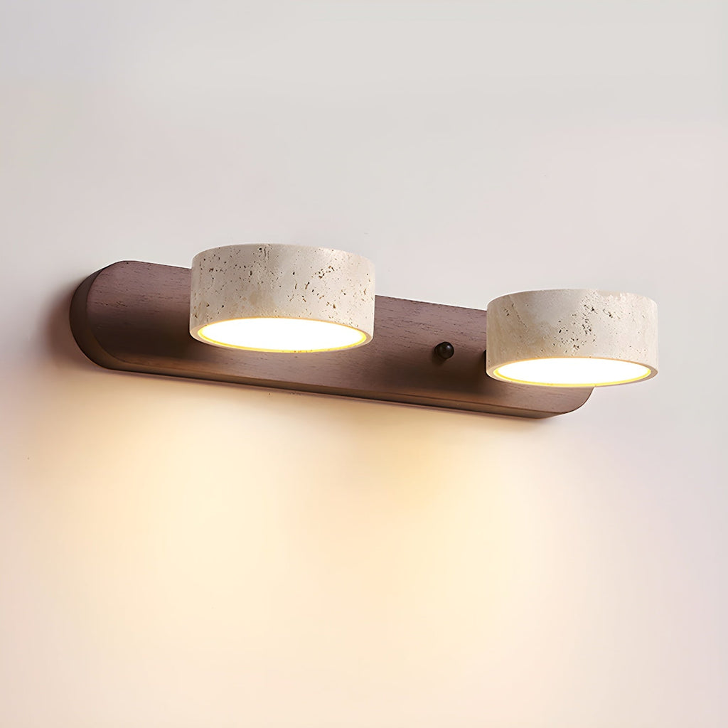 Tuelo Applique Murale Intérieure en Travertin Neutre - Neutralighting